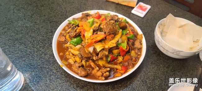 一份自制的大盤雞