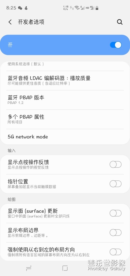 為何六月更新包 開發(fā)者選項里的5G選項還沒去掉