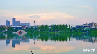 【邂逅·湖畔夕陽】