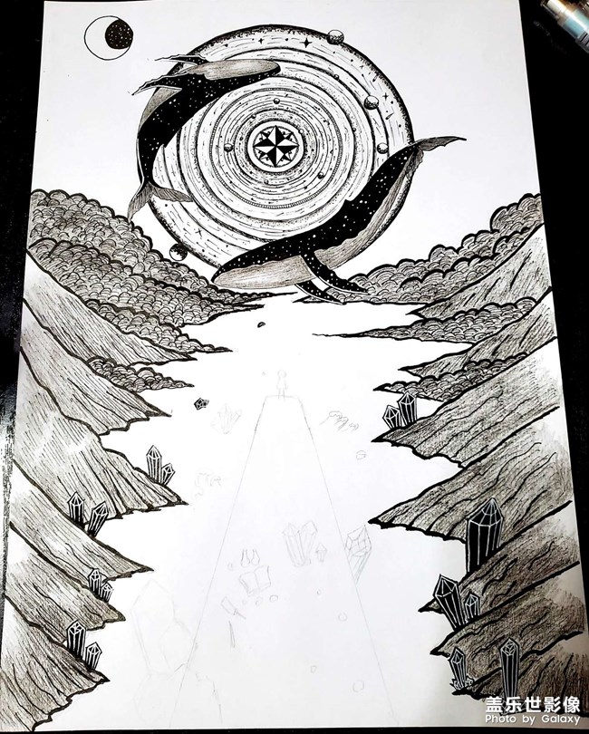 【手繪】黑白世界