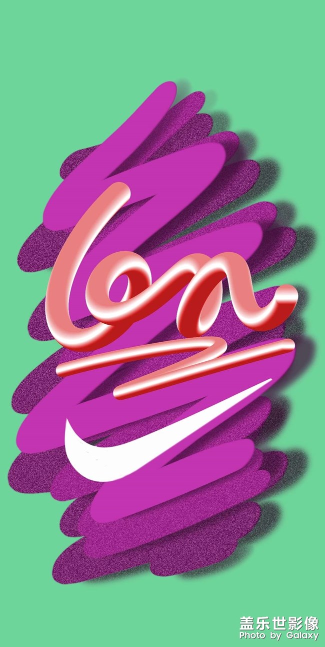 spen繪制油畫涂鴉壁紙