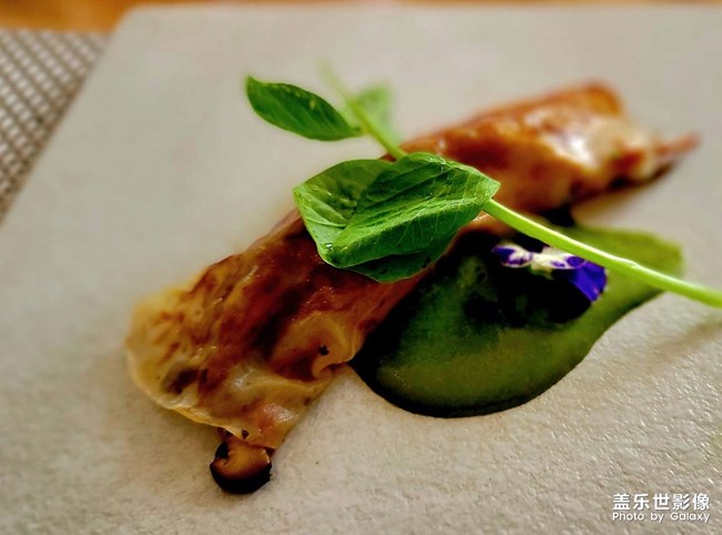 素食館的精美食品