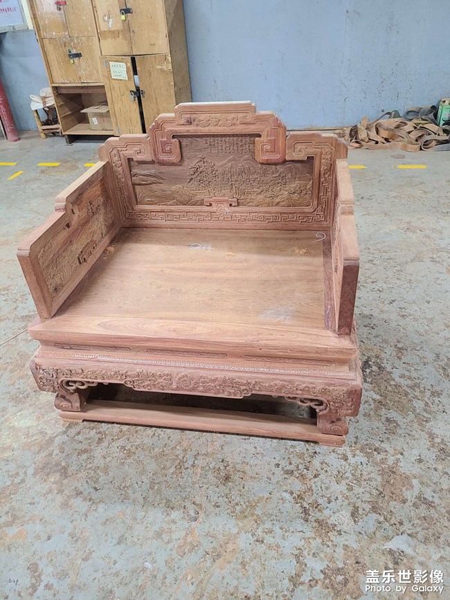 緬甸花梨寶座沙發(fā)